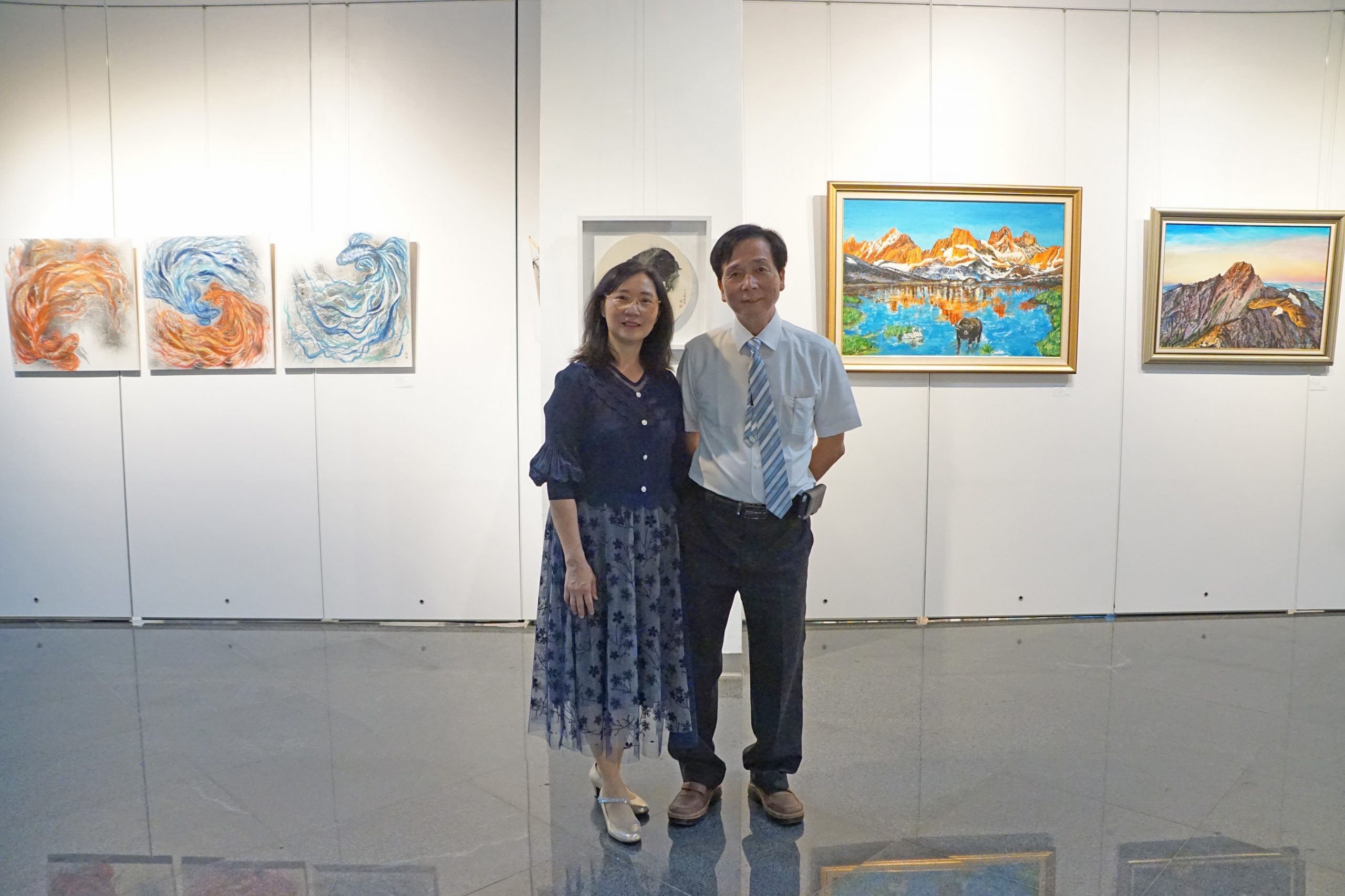 情投藝合陳中文、張麗綿夫妻聯展-屯區藝文中心即日開展