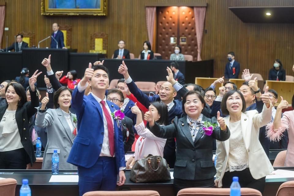 韓國瑜不負眾望選上本屆的立法院長