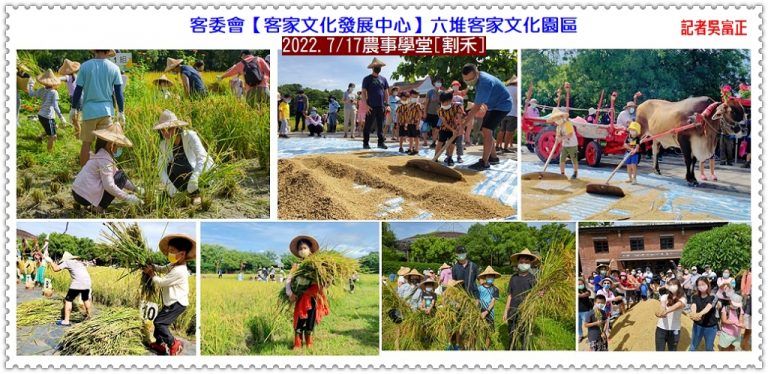 客委會客發中心2022.7/17六堆園區農事學堂[割禾]＠華夏新聞報